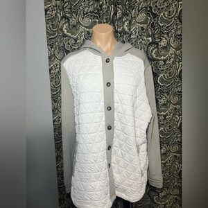 STACCATO Quilted Contrast Patchwork Hooded Shacket L